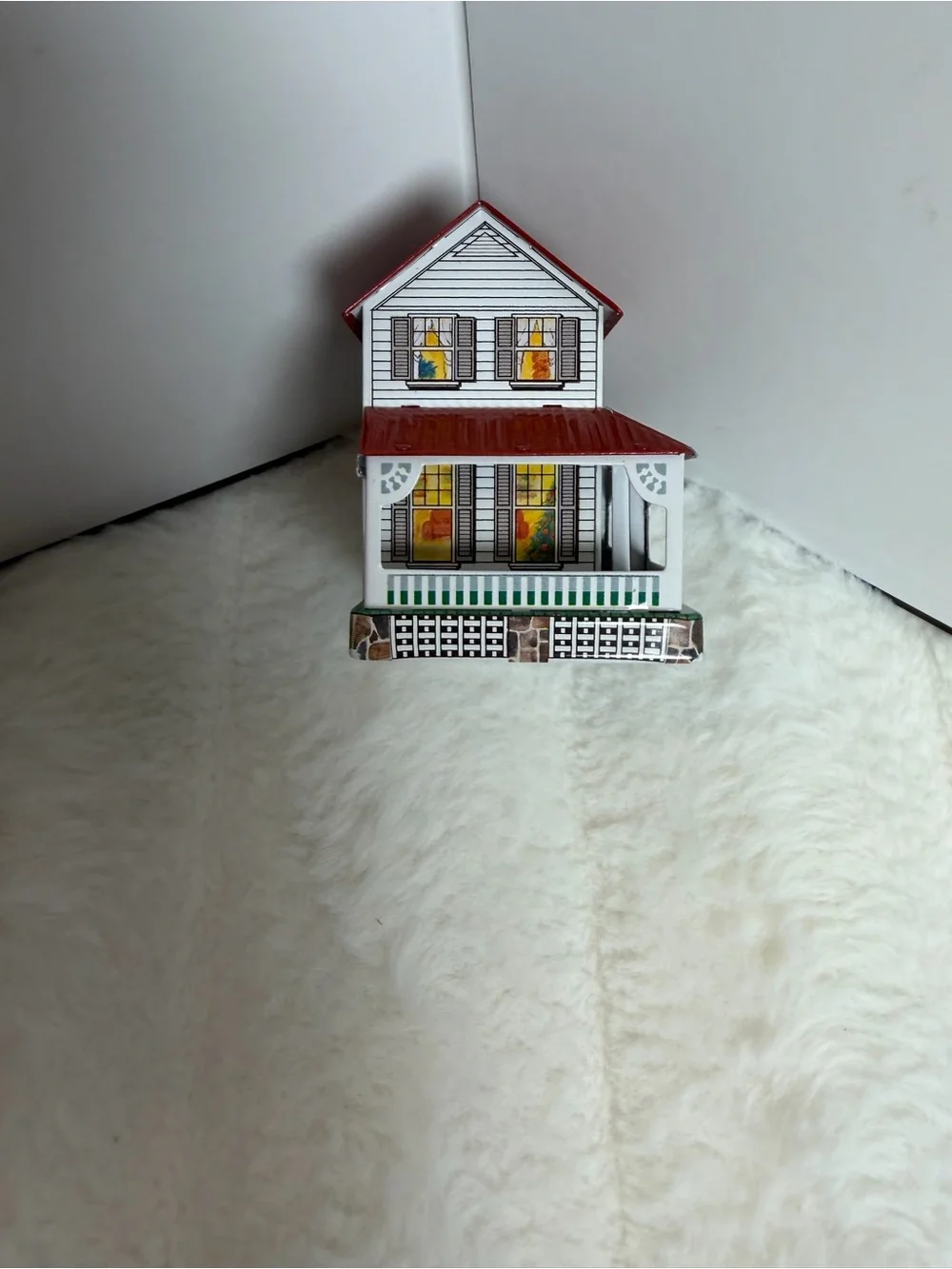 Hallmark White and Black Barcode Box Ornament Packaging